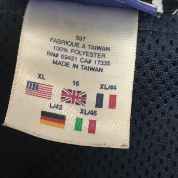 Reebok 1/2 Zipper Nylon Windbreaker Jacket Hood Mesh Pockets Drawcord Unisex XL - Picture 8 of 15